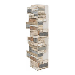 140-36-DEEP STACKED CORNER 36"H X 9"W X 1 1/2"D - Wall Panels