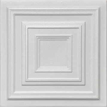 20"x20" Styrofoam Glue Up Ceiling Tiles, R33W Plain White