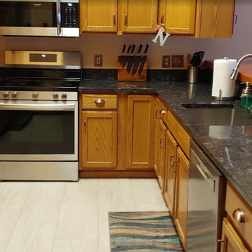 Bathroom & Kitchen Cambria with a Live Edge Bar!