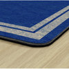 Flagship Carpets FE422-44A 7'6"x12' Double Border Blue Light Border Rug