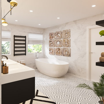 Contemporary bathroom