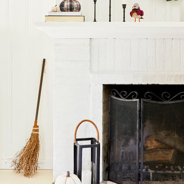 Fall Themed Fireplace Decor Collection style by Emily Henderson