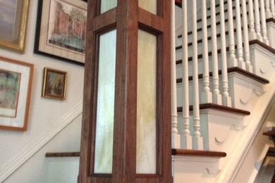 Staircase - mid-century modern staircase idea in Philadelphia