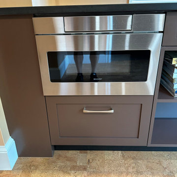 Microwave Drawer in Coffee Bar