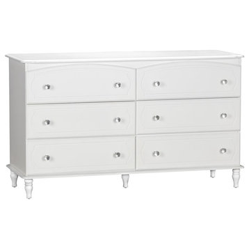 Little Seeds Laren 6-Drawer Dresser, White