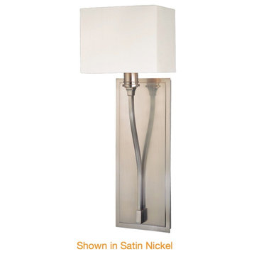 Hudson Valley Selkirk 1 Light Wall Sconce in Polished Nickel