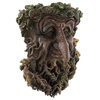 Forest Troll Face With Leafy Laurel Decorative Corbel Wall Hanging