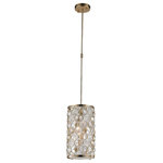 Crystal Lighting Palace - Palace 1 Light Round Cylinder Crystal Adjustable Stem Pendant - *Number of Light (Bulbs Not Included): 1 Lights