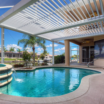 Inside a Pool Enclosure