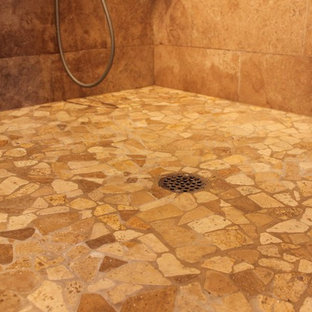 75+ Holzfarbene Bäder mit Granit-Waschbecken/Waschtisch Ideen & Bilder