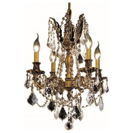 Elegant Lighting Rosalia 17" 4 Light Royal Crystal Chandelier