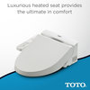 Toto Washlet A100 Bidet Toilet Seat, SoftClose Lid, Elongated, Cotton White