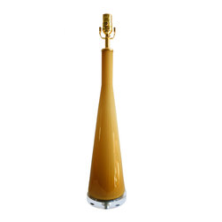CASED EMPOLI BUTTERSCOTCH LAMP - Table Lamps