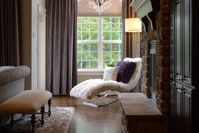 Transitional bedroom photo in San Diego