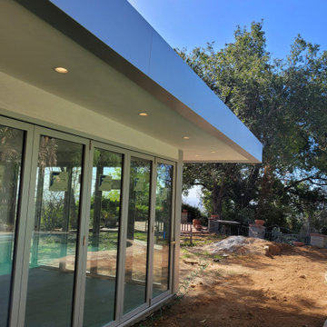 Clear Anodized Fascia Cladding With Hidden Gutters Monrovia