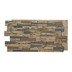 DURANGO FAUX STACKED STONE- 24"H x 48"W - Wall Panels