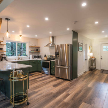 Open Concept A Frame Kitchen
