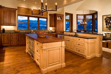 Example of a classic kitchen design in Other