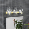 3 Light Dimmable LED Vanity Light Modern Wall Sconces, Silver