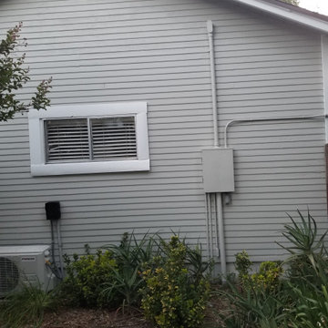 Exterior house painting project
