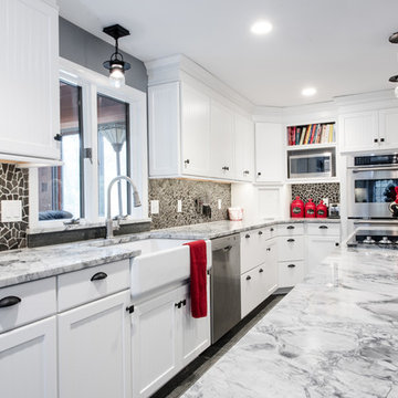 Elegant White Kitchen Remodel