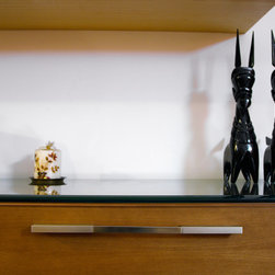 Metaphor | Children's Study Desks with Overhead Storage in Anigre and Chen Chen - Kids Desks And Desk Sets