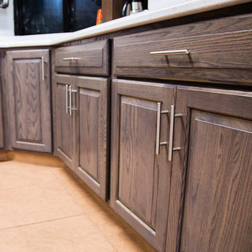 Firehouse Kitchen with Driftwood-Stained Oak