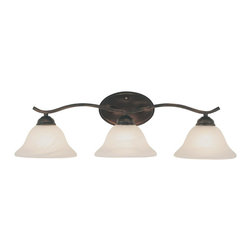 Trans Globe Lighting - Trans Globe Lighting Rustic Lodge Brushed Nickel Three-Light Vanity Lights - Bathroom Vanity Lighting