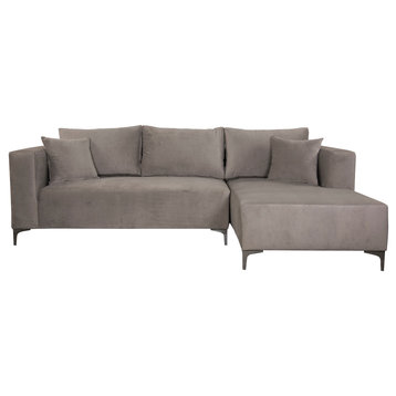 Romeo Sectional With Ottoman, Right Arm Facing