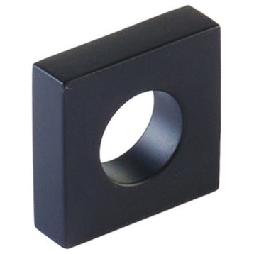Schaub and Company 10030 Cafe Modern Square 1" Open Ring Slot - Matte Black