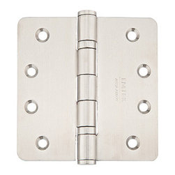 Emtek 4" x 4" with 1/4" Radius Corners Heavy Duty Door Hinge - Stainless Steel - Hinges