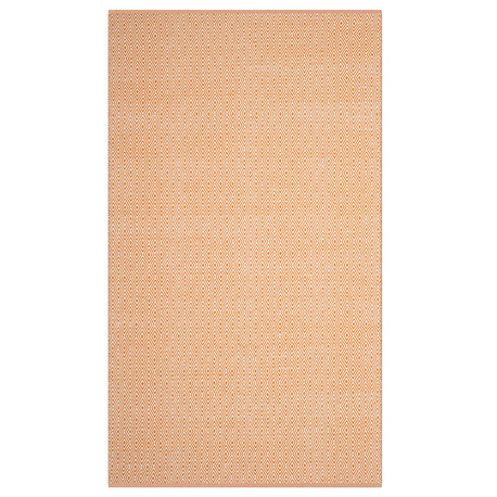 Safavieh Montauk Mtk515L Geometric Rug, Ivory/Rust, 2'6"x4'0" Runner