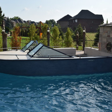 Backyard Boating Gunite Pool with ecoFinish KON