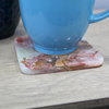 Natural Geo Decorative Square Onyx Drink Coaster, Set of 6