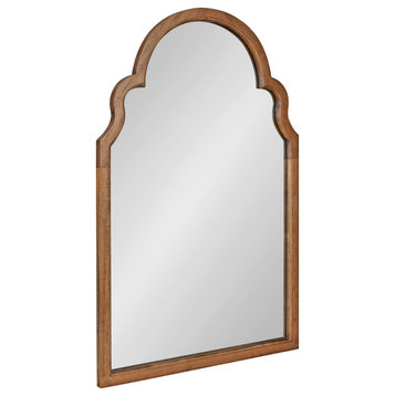 Hogan Arch Framed Mirror, Rustic Brown, 24x36