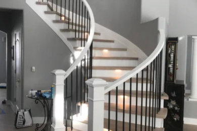 Inspiration for a southwestern staircase remodel in Denver
