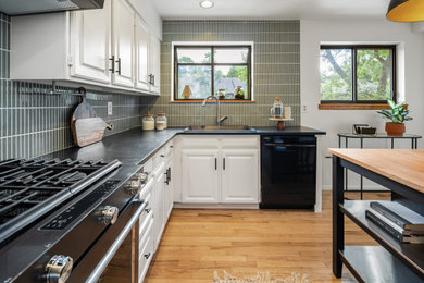 Transitional kitchen photo in Denver
