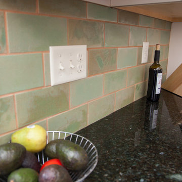 Farmhouse Patina Subway Tile Kitchen