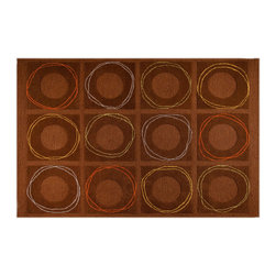 Mat Orange - Mat Orange Circa Brown Rug - Rugs