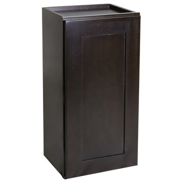 Design House 586487 Brookings 9"W x 36" Tall 1 Door Wall Cabinet - Espresso