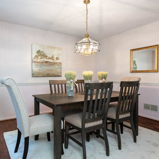 75 Most Popular Budget Dining Room With Pink Walls Design Ideas