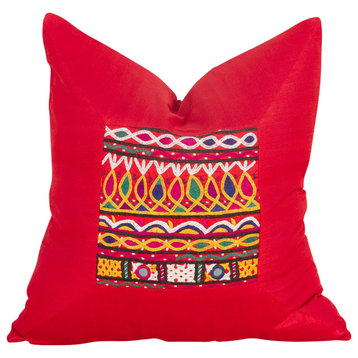 Dhanvi Indian Silk Decorative Pillow