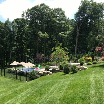 Chappaqua New Pool on Slope