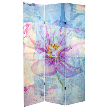 6' Tall Double Sided Love Blossom Canvas Room Divider
