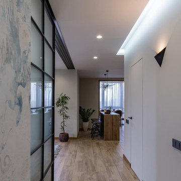 Contrasting Textures: A Contemporary Bachelor's Home