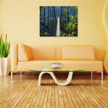 Splendex fabric art with sleek brushed aluminum frame