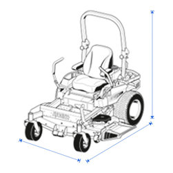 Zero Turn Mower Covers 48 H X 50 W X 80 D - Gardening Tools