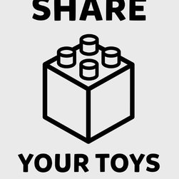 Share Your Toys - Kids Wall Decor