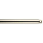 Kichler - Fan Down Rod, 18", Polished Nickel - 18 inch fan down rod (1 inch O.D.) suggested for 10 foot ceilings in Polished Nickel