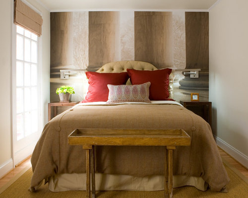Houzz Small  Bedroom  Romantic Uncluttered  Design Ideas  